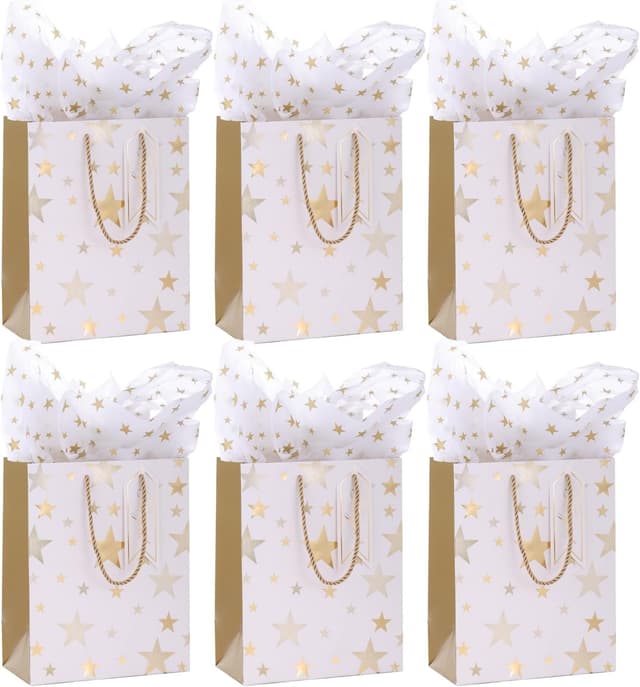 Imagen de Medium gift bags set 6pcs, 23H x 18W x 10D en OfertitasTOP