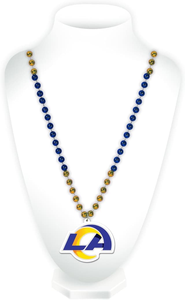 Detalle 2 de Rico Industries NFL Mardi Gras Style Team Logo Beads Necklace (Unisex)