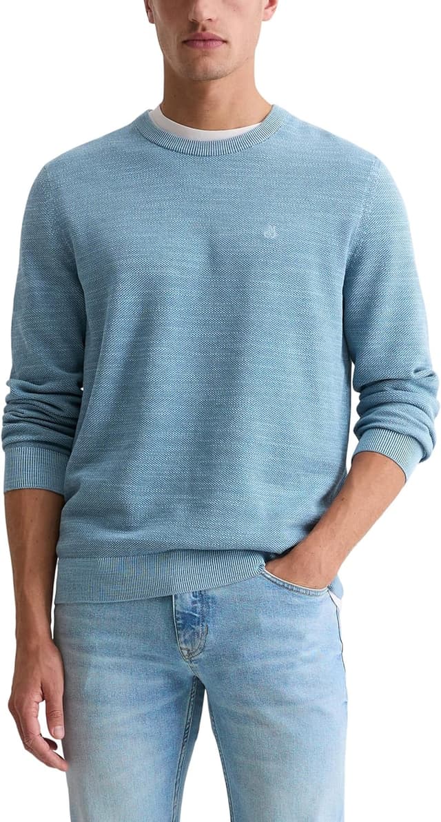 Detalle de Marc O'Polo Herren Pullover mit Bio-Baumwolle