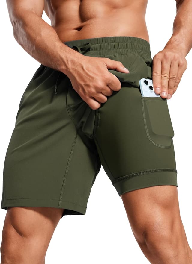 Detalle de CRZ Yoga Short de course Feathery-Fit 7 pouces NS001C pour homme