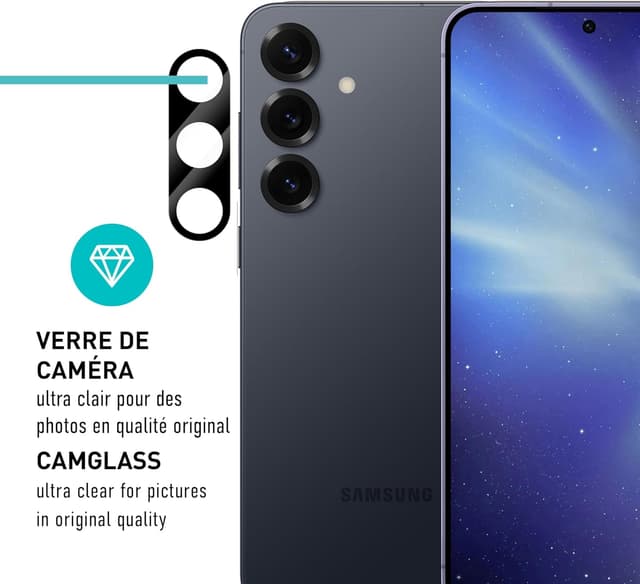 Thumbnail 6 de smartect Protecteur d’écran TPU pour Samsung Galaxy S25 (2 films + 2 protections caméra) — pose sans bulles