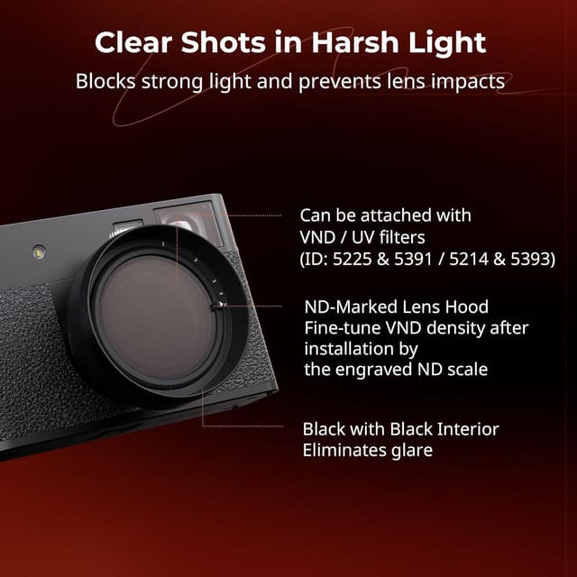 Thumbnail 2 de SMALLRIG Parasol lente Fujifilm X Half 25 g