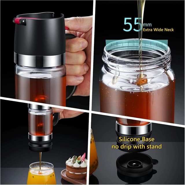 Detalle 2 de Syzplnwy distributeur de miel en verre 9 oz