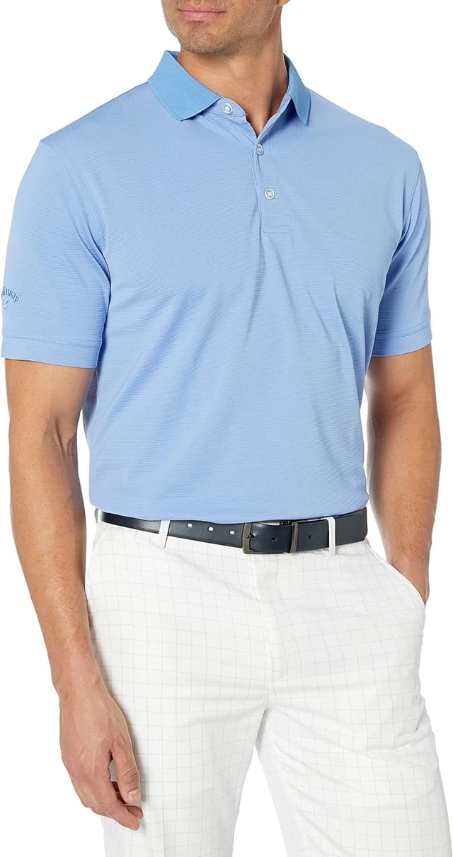 Detalle de Callaway Men’s Short Sleeve Ottoman Performance Golf Polo