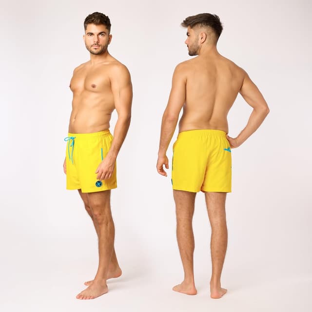 Detalle de Short de bain homme Ladeheid LA40-199 à séchage rapide et doublure filet