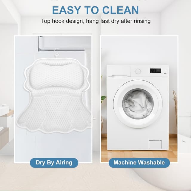 Thumbnail 4 de SetSail Bath Pillow 6‑Cup ergonomic tub pillow