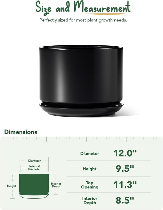 Thumbnail 3 de LE TAUCI 30 cm Plant Pot for Indoor Plants