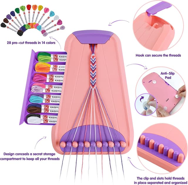 Thumbnail 1 de Kids Friendship Bracelet Kit for Ages 8-12