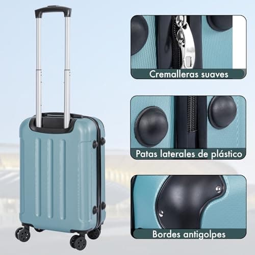 Detalle 2 de T-LOVENDO.ES Maleta de Cabina ABS ligera