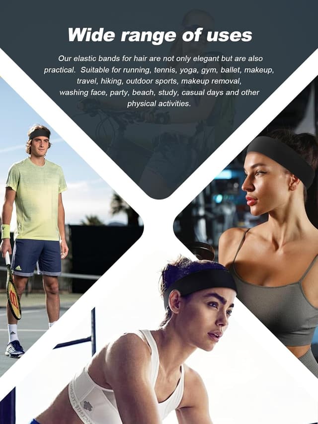 Detalle 2 de DRESHOW 6cm Wide Headband, stretchy hair band