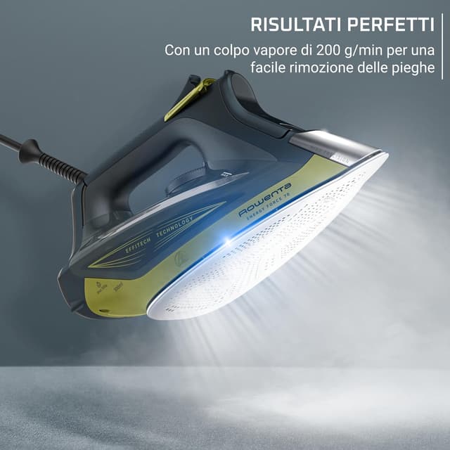 Detalle de Rowenta Energy Force 70 DW7731, ferro a vapore potente con getto 200 g/min