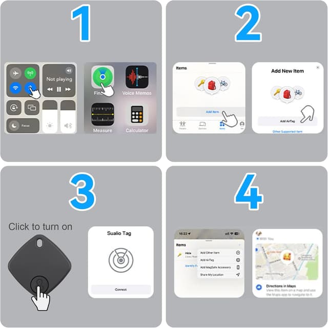 Thumbnail 6 de Air Tracker Tag Smart Tracker 4 piezas