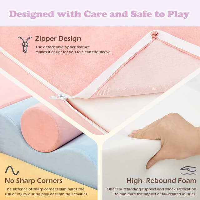 Thumbnail 5 de QUCHI 7-Piece Climbing Blocks for Toddlers