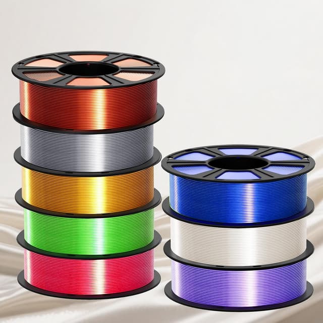 Detalle de Geeetech Metal Shine Silk PLA Filament 1.75mm (Royal Blue) — 1kg Spool