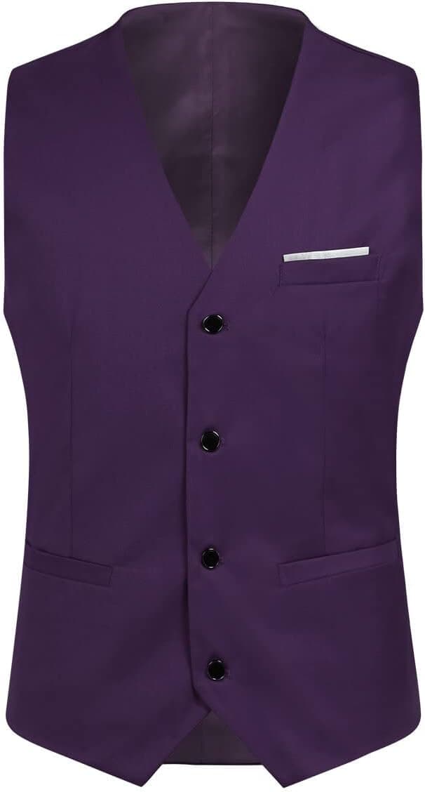 Detalle 2 de Costume homme 3 pièces YOUTHUP slim fit smoking (veste + gilet + pantalon) à deux boutons