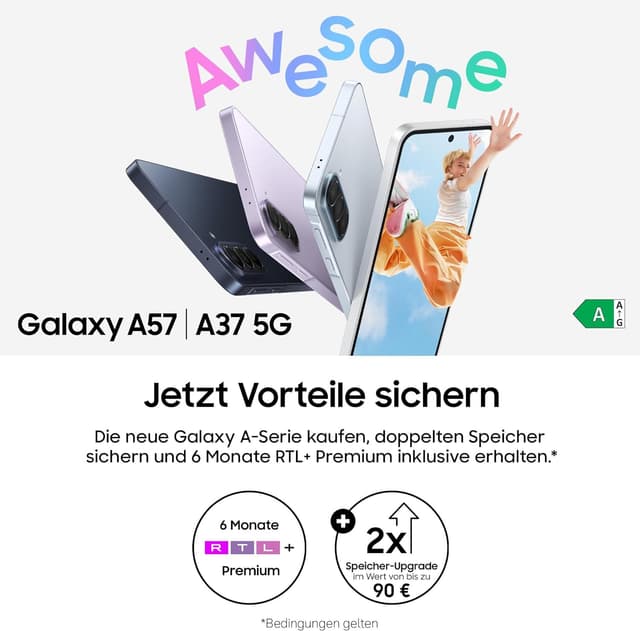 Detalle 2 de Samsung Galaxy A57 5G (Awesome Lilac) – schlankes 5G-Smartphone mit 50-MP-Weitwinkel und IP68