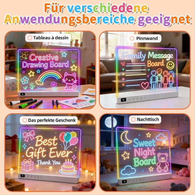 Thumbnail 6 de LED-Zeichenbrett Kinder 35 x 25 cm RGB