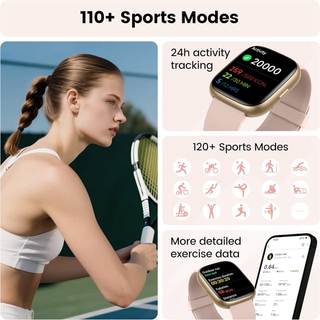 Thumbnail 5 de Alexa Smart Watch 1.83" HD Fitness Watch with Bluetooth Calling