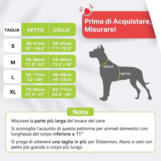 Thumbnail 1 de COMSLE Pettorina Cane Taglia L anti tiro riflettente