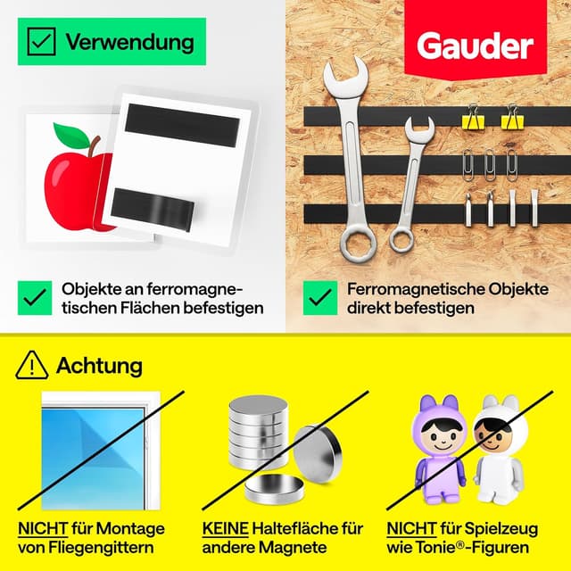 Thumbnail 1 de GAUDER Magnetband selbstklebend 3 m