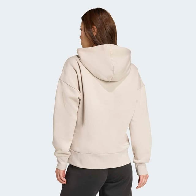 Detalle 2 de Sudadera con capucha adidas Holiday Metallic Graphic para mujer