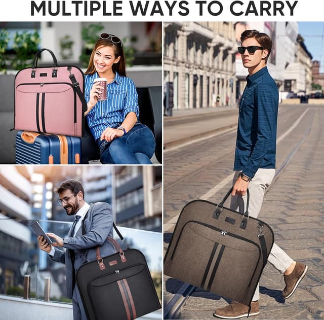 Thumbnail 6 de BALEINE 42'' Travel Garment Bag for Men (Water-Resistant, Foldable Suit Bag)