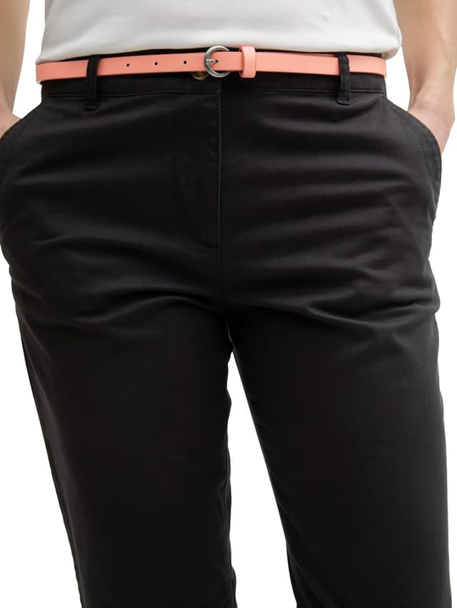 Detalle de Tom Tailor 1016542 Pantaloni chino slim donna con elastan