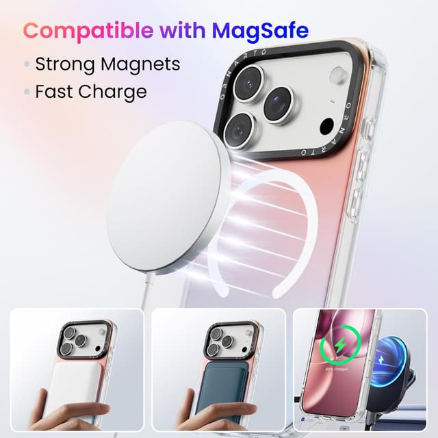 Detalle 2 de ORNARTO iPhone 17 Pro MagSafe case 6.3in