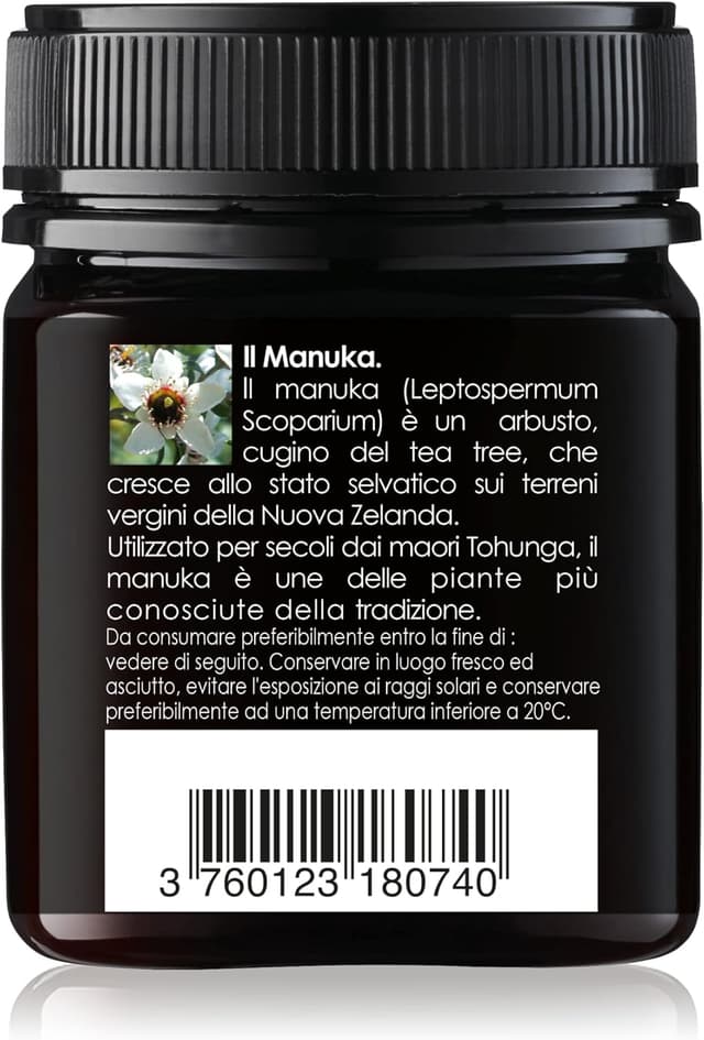 Detalle de Comptoirs et Compagnies Miele di Manuka MGO 263 IAA10+ dalla Nuova Zelanda (250 g)