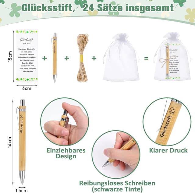 Thumbnail 3 de GADITIEK Glücksstift Kugelschreiber 24er Set