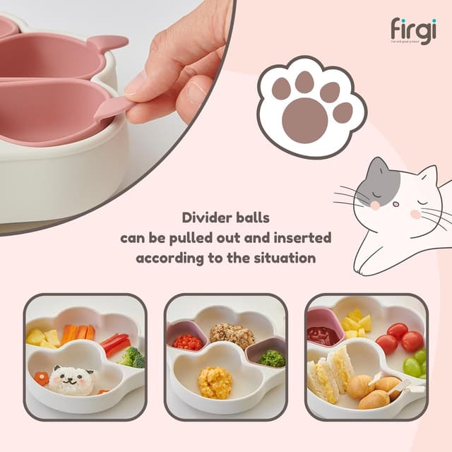 Thumbnail 2 de Firgi MEOW Dry Rose Suction Toddler Plate 🍽
