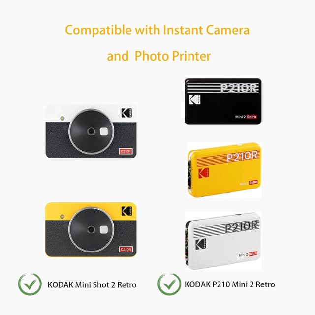 Detalle 2 de XANAD Hard EVA Case for Kodak Mini Shot 2 / Mini2 retro instant camera