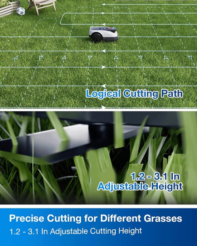 Thumbnail 6 de ECOVACS GOAT O1000 RTK Robot Lawn Mower with Perimeter Wire-Free Vision, Zero-Edge Cutting