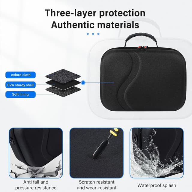 Detalle de Hard shell VR carrying case for Quest 3S