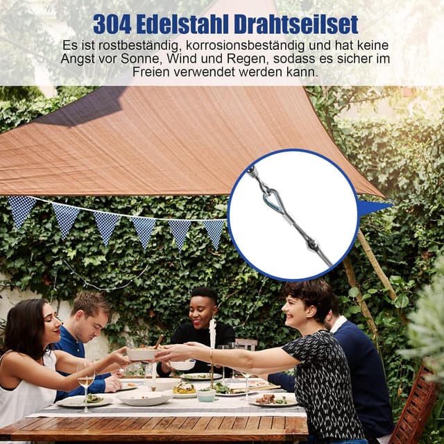 Thumbnail 6 de Stahlseil-Kit 58-teilig, 30 m Edelstahlseil