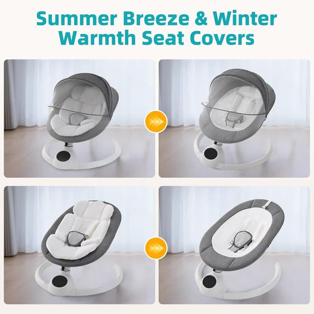 Thumbnail 3 de Electric Baby Swing Chair 20 lbs