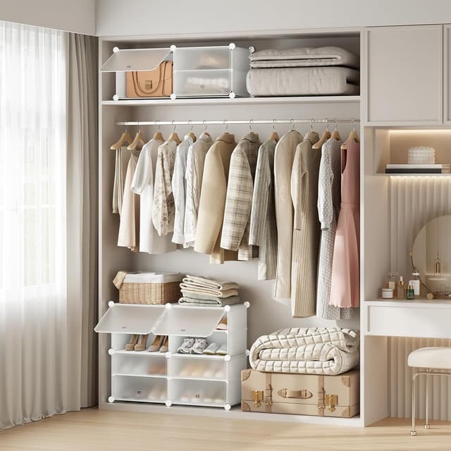 Thumbnail 4 de HOOBRO Zapatero Modular con Puerta y Compartimentos