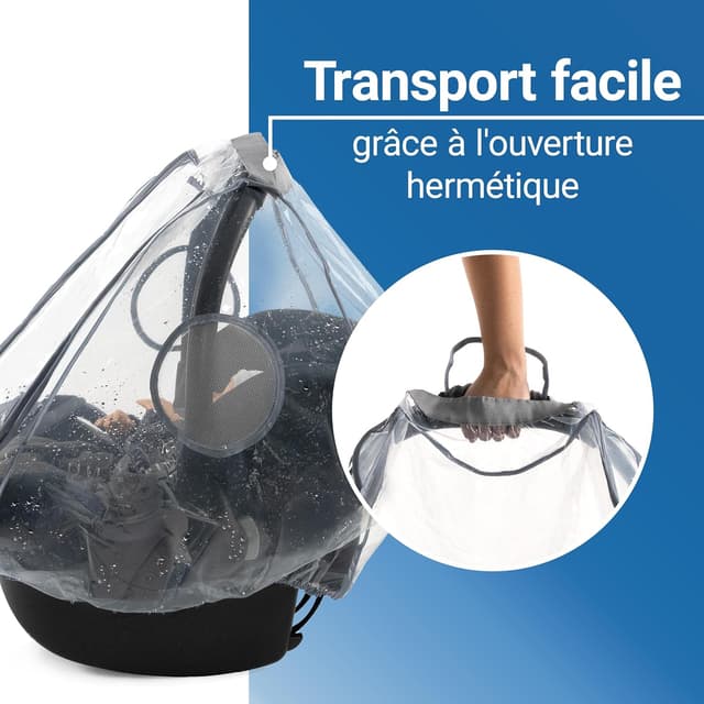 Detalle de Zamboo Habillage Pluie Cosy universel avec fenêtre et filets d’aération