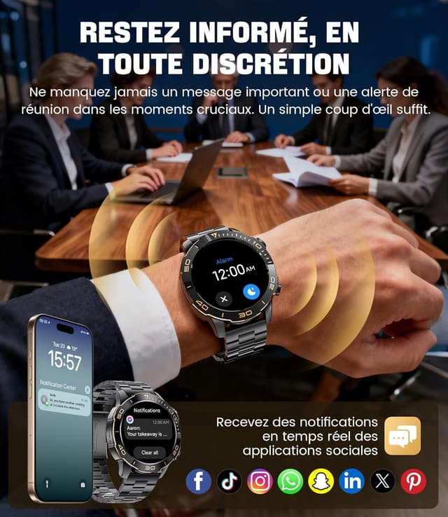 Thumbnail 1 de BENYAR SMART TX7 Montre 1,43" AMOLED