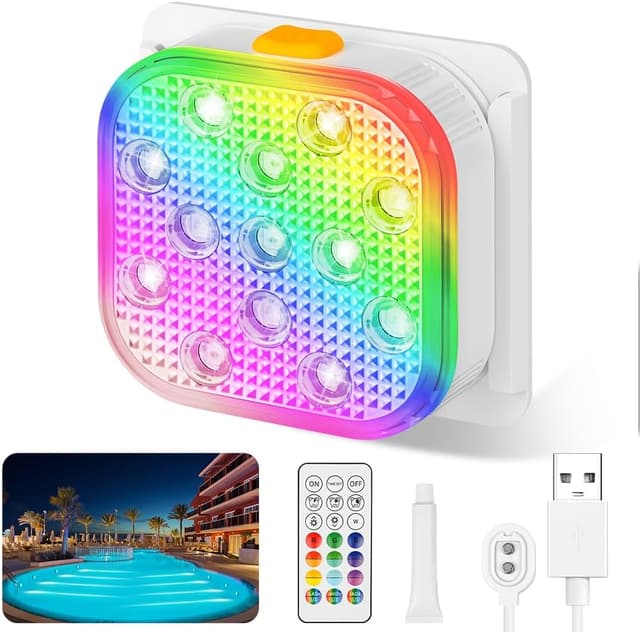 Detalle de Vicloon Luci LED per Piscina 6 modalità