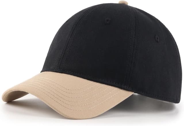Detalle 2 de Zylioo XL/XXL Washed Cotton Baseball Cap (Big Heads) with Adjustable Back Closure