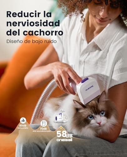 Detalle de oneisall Aspira peli Cane & Gatto doméstico con cepillo 4 en 1 y 12000Pa