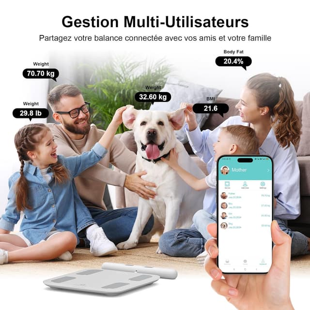 Thumbnail 6 de Balance connectée à impédancemètre 18 indicateurs