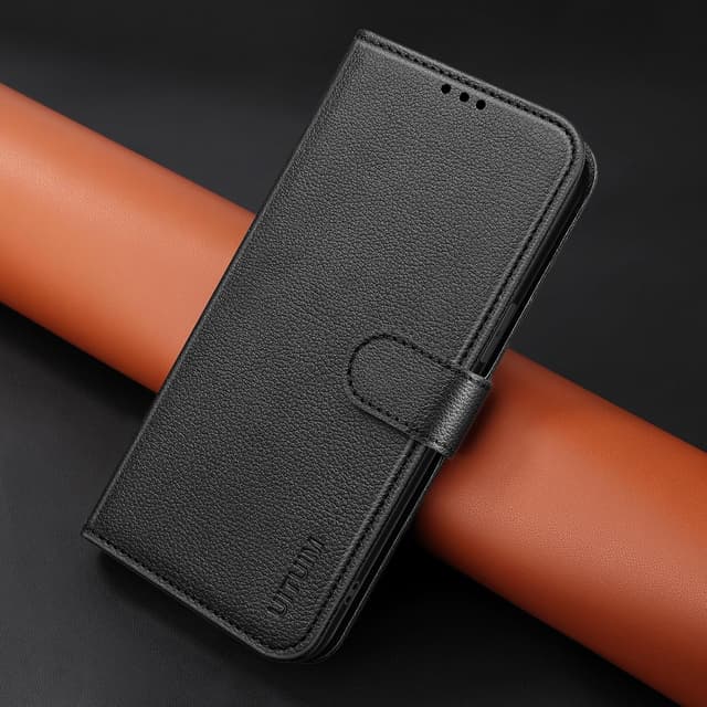 Thumbnail 6 de UITUIM Leather Wallet Phone Case for Samsung Galaxy A57 5G (Black) with Tempered Glass Screen Protector
