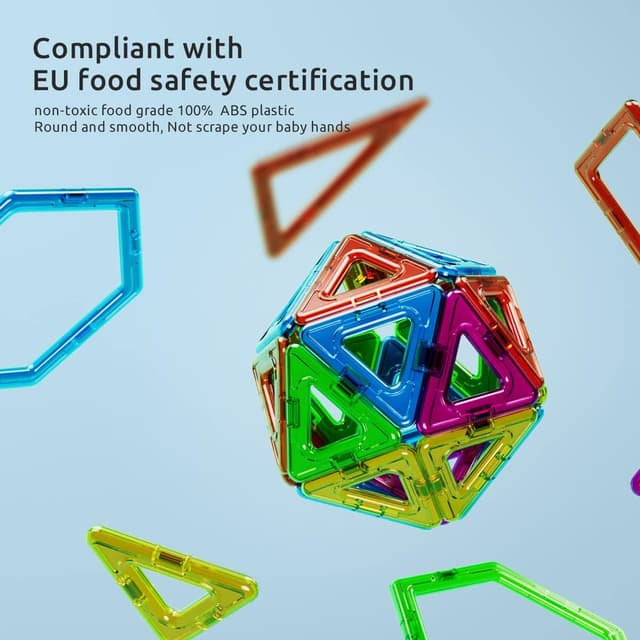 Detalle 2 de mysoler Magnetische Bausteine 48 Teile mini Spielzeug