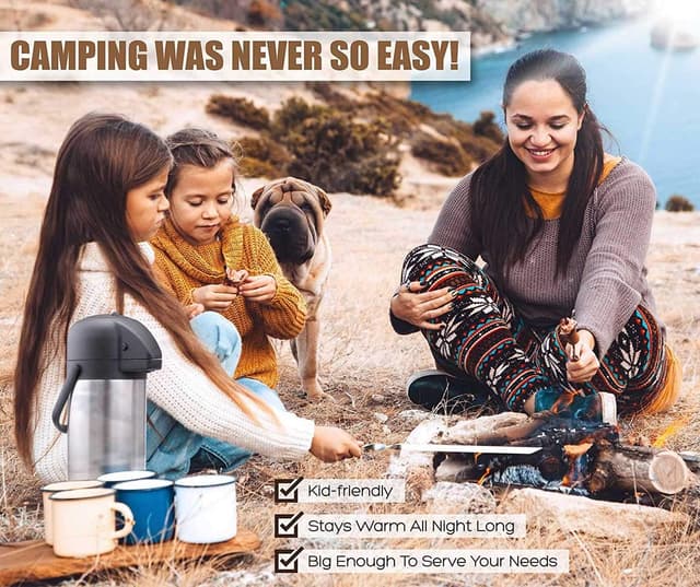 Thumbnail 4 de 102oz/3L Airpot Coffee Dispenser Thermal Carafe