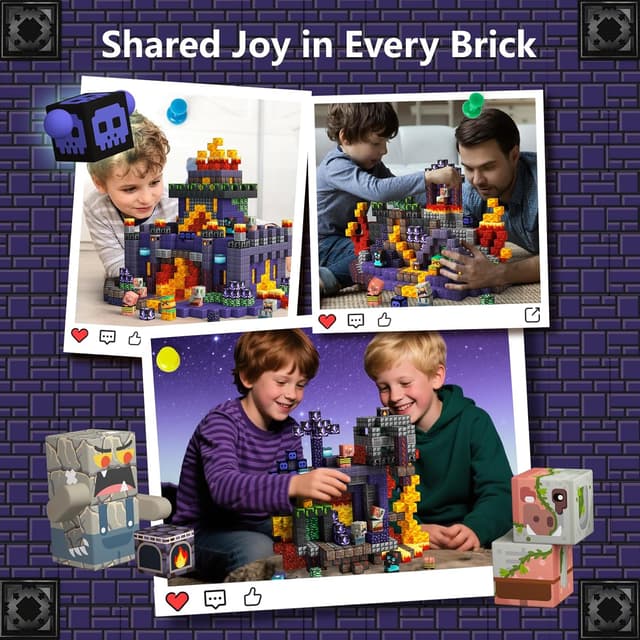 Thumbnail 1 de idoot 100PCS Magnetic Blocks STEM Building Set 0.8in 🧩