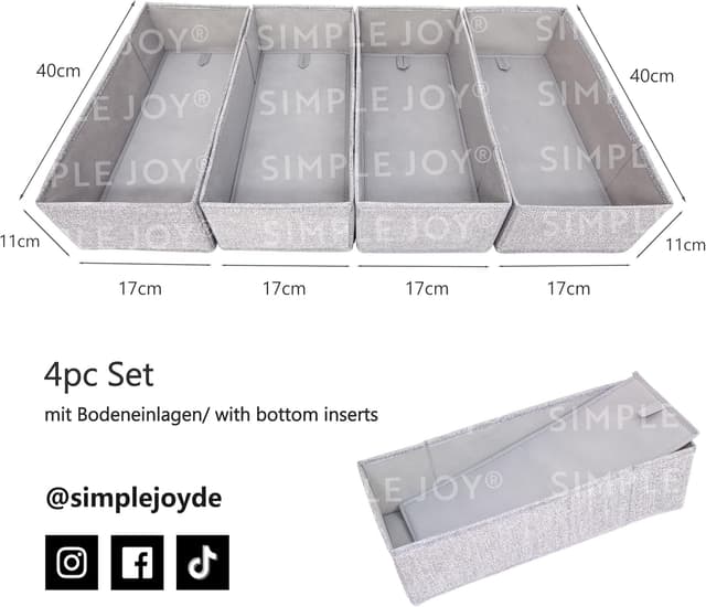 Thumbnail 5 de SIMPLE JOY MALM FileFolding Box 17×40×11 cm