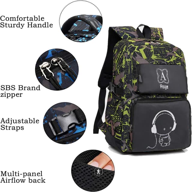 Thumbnail 4 de Asge Schulrucksack Reflektierend