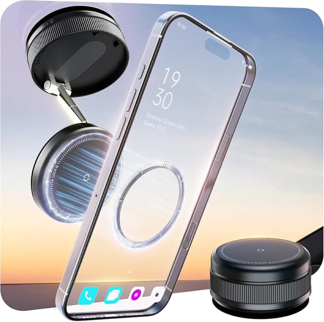 Detalle de 2026 Upgraded 360° Vacuum Magnetic Car Phone Holder